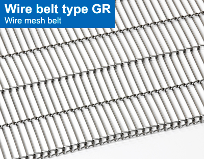 Wire belt type GR. Wire mesh belt